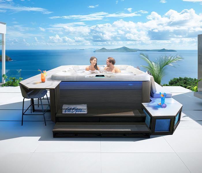 Calspas hot tub being used in a family setting - Skokie